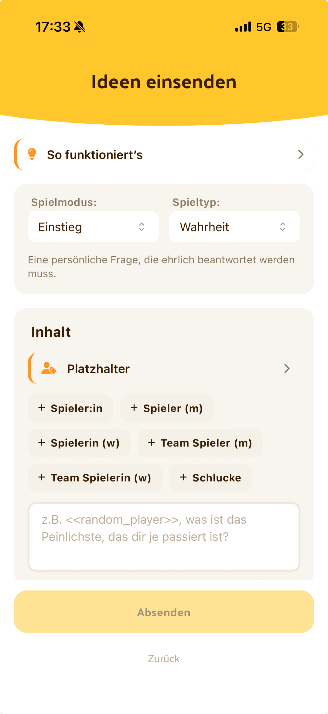 Ideen einsenden